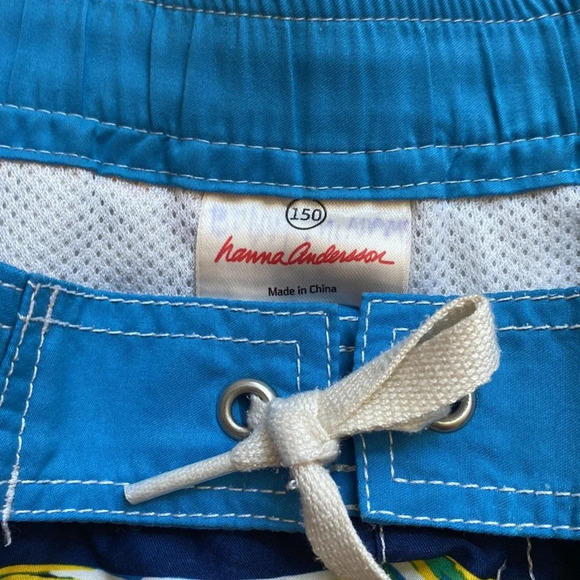 Hanna Anderson Multicolor Boys Swim‎ Suit Swim Trunks Size 150 Size 12 Board - Picture 3 of 6